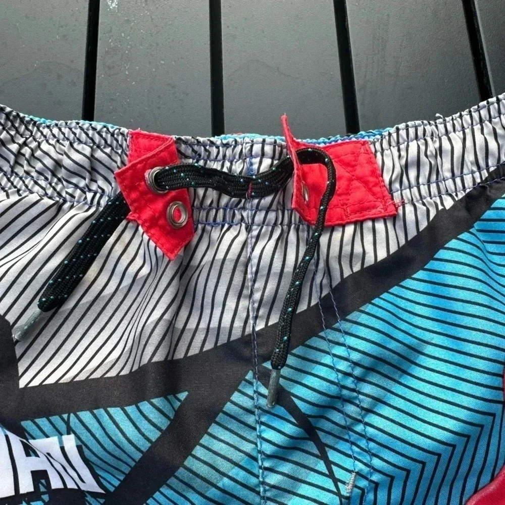 Marvel Spider-Man Red Blue Graphic Swim Trunks Superhero Beach Boys Medium